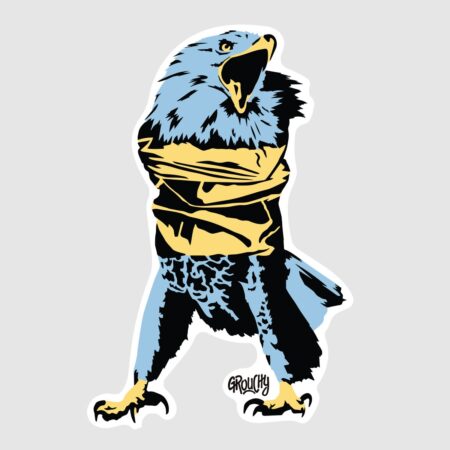 Crazy Eagle Sticker
